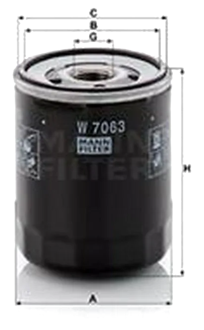 Масляный фильтр Mann W 7063