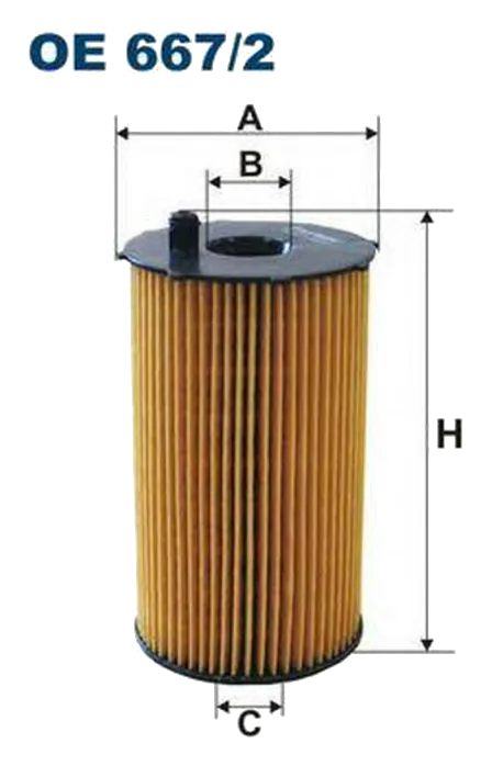 Масляный фильтр Filtron OE667/2 (вставка)
