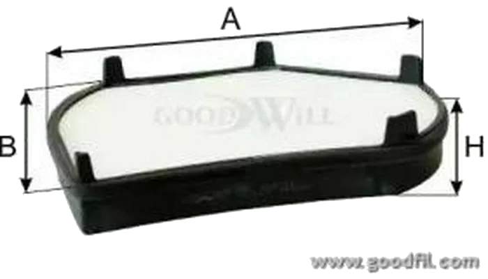 Салонный фильтр Goodwill AG 452 CF