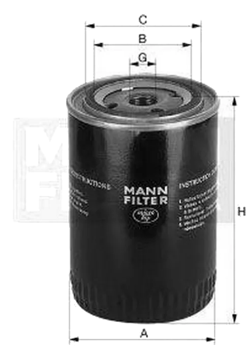 Масляный фильтр Mann W 9050