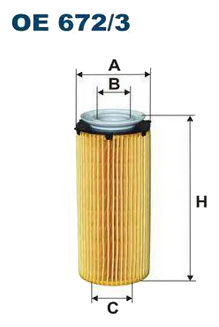 Масляный фильтр Filtron OE672/3 (вставка)